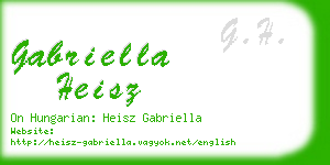 gabriella heisz business card